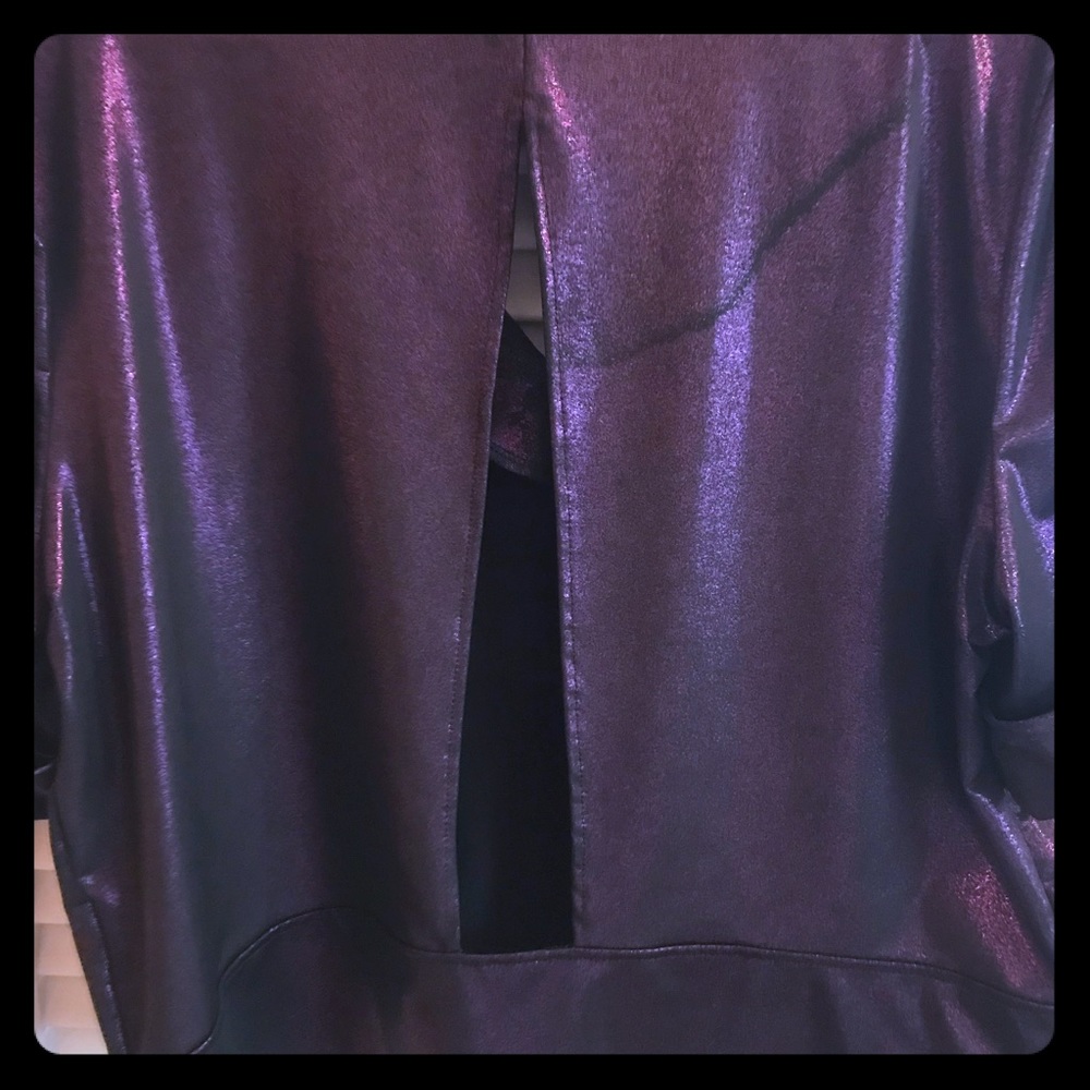 Shimmery purple top